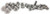 MARK WILLIAMS Hardware Kit - For Slot- Drive Rear Brake Rotors MWE71035