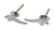 Vintique Inc. Vintique Inc. 1932 3 window & 1933/1934 Pass. Car Locking Outside Door Handle VTQ40-702350/1-l
