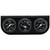1-1/2 Dia Triple Gauge Set w/Black Panel EQUE6100
