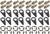 Header Bolt Kit - 6pt. 3/8-16 x 3/4 (16) SGE8912