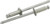 ALLSTAR PERFORMANCE 1/8in Stainless Rivet 25Pk   1/8in-1/4in ALL18197