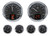DAKOTA DIGITAL HDX SERIES UNIVERSAL ROUND ANALOG GAUGE KITS DDGHDX-2024-K