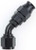 FRAGOLA Hose Fitting #10 45 Deg PTFE Black FRG684510-BL