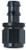 FRAGOLA Hose Fitting #8 Straight Push Lock Black FRG200108-BL