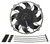 DERALE 8in Tornado Electric Fan w/Standard  Mounting Kit DER16618