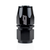 COLOR FITTINGS -08 AN STRAIGHT FEMALE ALUMINUM HOSE END (PTFE)  - BLACK COFFPE-08-000-000-BL