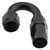 FRAGOLA HOSE FITTING #10 180 DEG TO #12 HOSE BLACK FRG231811-BL