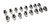 COMP CAMS SBF H/E Alum. R/A's - 1.6 Ratio 3/8 Stud COM17043-16