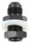 FRAGOLA #10 Fuel Cell Bulkhead Fitting Black FRG483110-BL