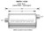 MAGNAFLOW PERF EXHAUST Stainless Muffler 2.5in Offset In/Center Out MAG11256
