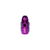 COLOR FITTINGS PRESSURE GAUGE ADAPTER, 10AN TO 10AN W/ 1/8" PORT  - PURPLE COFPGA-10-010-018-PU