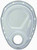 RACING POWER CO-PACKAGED RAW STEEL SB CHEVY TIMI NG CHAIN COVER KIT RPCR4934RAW