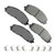 AKEBONO BRAKE CORPORATION Brake Pad Front Chrysler Pacifica 17-19 T&C 12-16 AKEACT1589