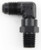 FRAGOLA #6 x 1/4 MPT 90 Deg Swivel Adapter Black FRG499106-BL