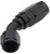 FRAGOLA Hose Fitting #4 45 Deg Pro-Flow Black FRG224504-BL