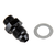 COLOR FITTINGS TIAL/WASTEGATE/BOV 'SHORTY' TO 4AN FLARE FITTING (COPY)  - BLACK COFF2S-04-010-001-BL-1
