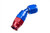 8AN 45 Degree PTFE Reusable Hose End Blue RHP1245-08-1