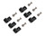 5/16in Black Aluminum Line Clamps 6/pkg RHP320-516-2