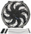 DERALE 12in Tornado Electric Fan w/Standard Mount Kit DER16622