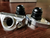 COLOR FITTINGS HONDA 1.6L GSR THERMOSTAT TO 12AN ORB FEMALE FITTING  - RAW AL./PURPLE,BLACK (BL) COFTST-FF-GSR-012-BL