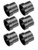 3an Alm Tube Sleeves 6pk Black RHP819-03-2