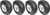 ALLSTAR PERFORMANCE Wheel Kit for Pit Cart Chassis ALL10602