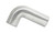VIBRANT PERFORMANCE 3.5IN TUBING 90 DEGREE BEND ALUMINUM BRUSHED VIB12190