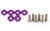 COLOR FITTINGS 6PC LOWEST PROFILE BEAUTY / FENDER WASHER KIT (M6)  - PURPLE COFLPW-M6-WSH-000-PU