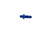 REDHORSE PERFORMANCE 6AN Bulkhead Adapter Straight Male Male Blue RHP832-06-1
