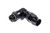 FRAGOLA Hose Fitting #6 90 Deg to #6 ORB PTFE Black FRG689706-BL