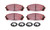 EBC BRAKES USA INC Brake Pads RedStuff Front Toyota / Lexus EBCDP31837C