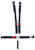 5-Pt Harness Big Latch Blk Hans Wrap Around Pul CRW11074-DB