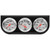 1-1/2 Dia Triple Gauge Set w/Black Panel EQUE5100