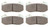 WILWOOD Brake Pad Set 6712 BP-20 Dynapor Six Lug WIL150-20-6712K