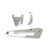 Top Street Performance Top Street Performance Alternator 10SI Bracket; Aluminum BBC Short Water Pump; Chrome TSPJM9104C