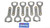SBC Forged H-Beam Rods 6.000/2.000 CALU16101