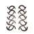 SCE GASKETS SBC REAR MAIN SEAL DYNO- PAK (10) 2-PIECE VITON SCE21105-10
