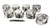 JE PISTONS BBC DISHED PISTON SET 4.500 BORE -11.5CC