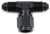 FRAGOLA Fitting #6 Tee Female Swivel On Side Black FRG498203-BL
