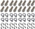 Header Bolt Kit - 12pt. 3/8-16 x 1in (16) SGE8933