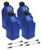 ALLSTAR PERFORMANCE Utility Jug 5 Gal w/ Filler Hose Blue 4pk ALL40122-4