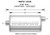 MAGNAFLOW PERF EXHAUST Stainless Muffler 3in Offset In/Center Out MAG12259