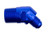 6AN 45Deg Male Adapter to 1/4in NPT Male Blue RHP823-06-04-1