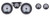 DAKOTA DIGITAL VHX SERIES DIRECT-FIT ANALOG GAUGE SYSTEMS FOR 1970-1981 FIREBIRD DDGVHX-70P-FIR-S-W