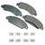 AKEBONO BRAKE CORPORATION ProACT Ultra-Premium Bra ke Pads - Front AKEACT1092
