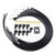 Top Street Performance Top Street Performance Universal Ignition Wires; 8.5mm Black; Straight Ceramic Plug Boots TSP85080CE
