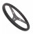 JOES RACING PRODUCTS 13in LW Flat Steering Wheel Black Aluminum JOE13533-B