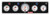 QUICKCAR RACING PRODUCTS 4-1 GAUGE PANEL OP/WT/OT/VT BLACK QRP61-67573