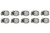 VIBRANT PERFORMANCE S.S. WORM GEAR CLAMPS .75IN TO 1.50IN 10 PACK VIB12152
