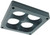 ALLSTAR PERFORMANCE Carb Spacer 4500 Tapered 4 Hole 1.00in ALL25996